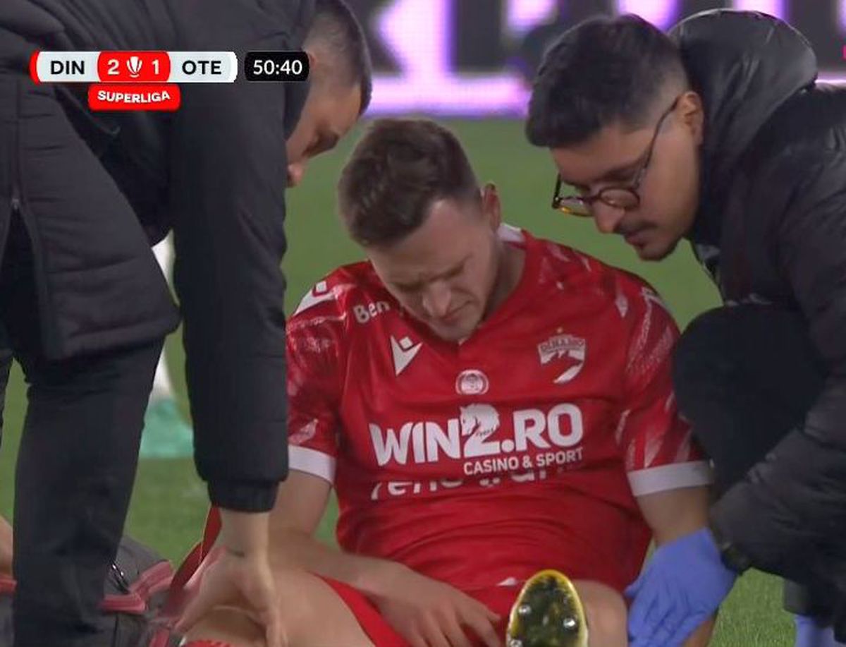 Au căzut pe capete » Patru jucători s-au „rupt” în Dinamo - Oțelul