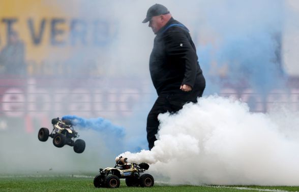 Teroarea „teleghidatelor” cu fumigene. Alt meci înterupt în 2. Bundesliga