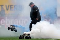 Teroarea „teleghidatelor” cu fumigene. Alt meci înterupt în 2. Bundesliga