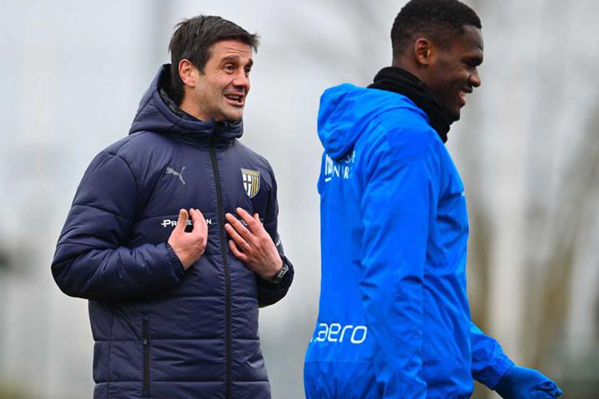 Cristi Chivu, la primul antrenament din postura de antrenor al Parmei