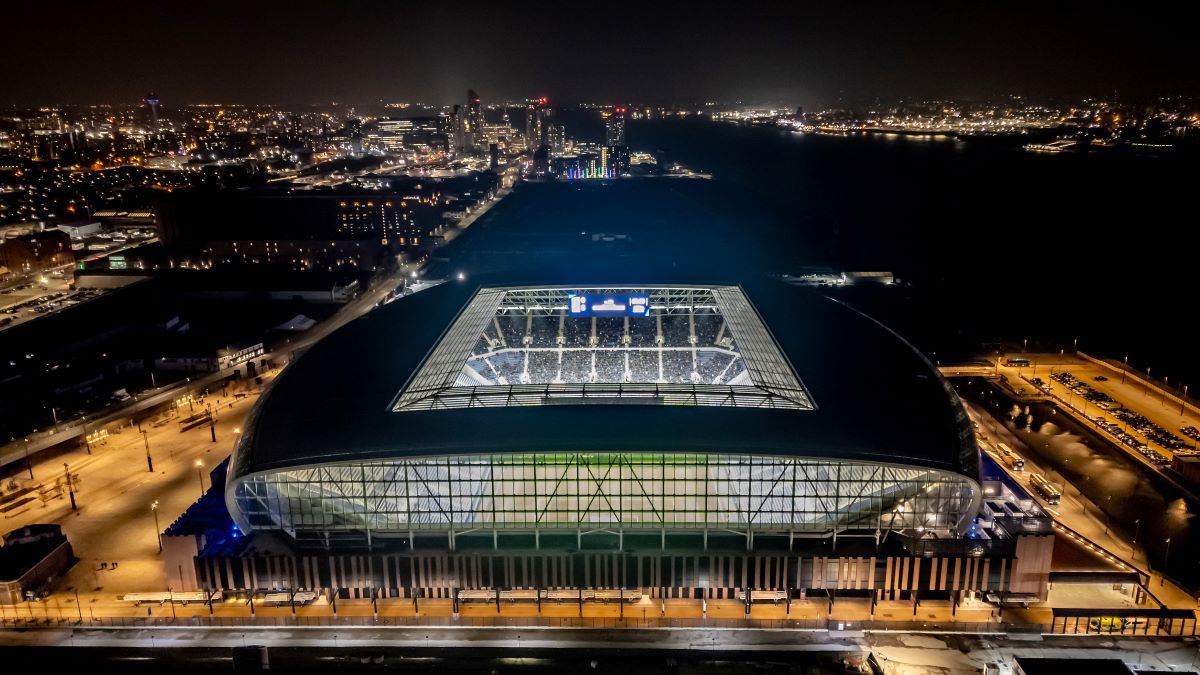 Noul stadion al echipei Everton. Foto: X