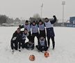 Jucătorii Farului s-au antrenat pe zăpadă / Foto: Facebook Farul
