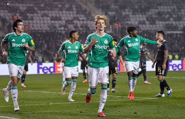 Anthony Gordon, spectacol total cu Qarabag: doar un singur fotbalist în istoria Champions League a mai reușit asta