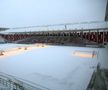 Stadionul Rapid, Giulești. Iarna a pus stăpânire pe București - 18 februarie 2026. Foto: Ionuț Iordache (GSP.RO)