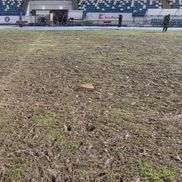 Gazonul arenei din Iași, în urma partidei de rugby România - Belgia. Foto: Ovidiu Minea (GSP)