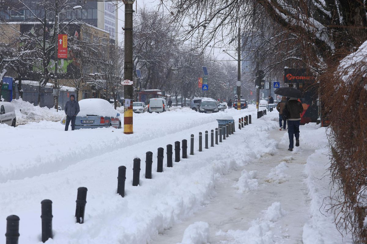 Zăpadă București - februarie 2026