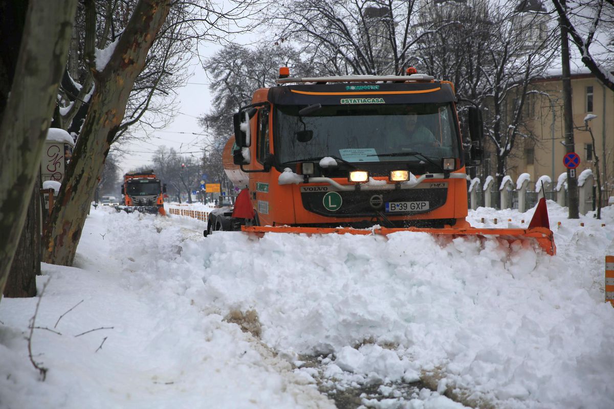 Zăpadă București - februarie 2026