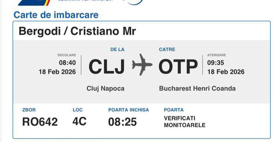 Bergodi a scăpat » Nu mai poate fi audiat astăzi la Comisia de Disciplină a FRF