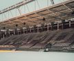 Arena Rapidului, înzăpezită pe data de 18 februarie 2026 / Foto: Facebook Rapid