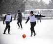 Jucătorii Farului s-au antrenat pe zăpadă / Foto: Facebook Farul