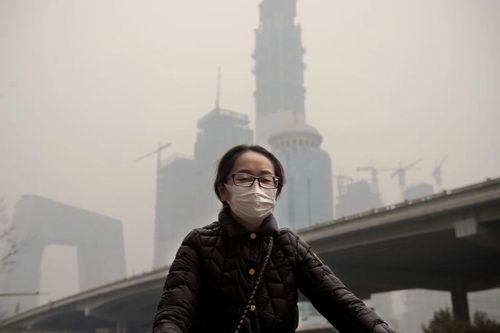 În China smogul și poluarea aerului era un lucru obișnuit în marile orașe