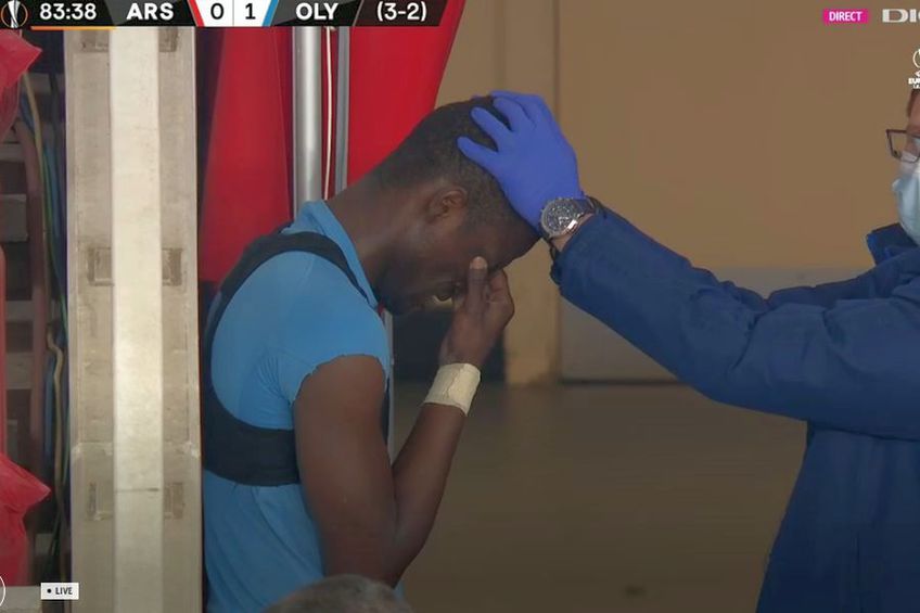 Ousseynou Ba a izbucnit în plâns // foto: captură @ Digisport 1