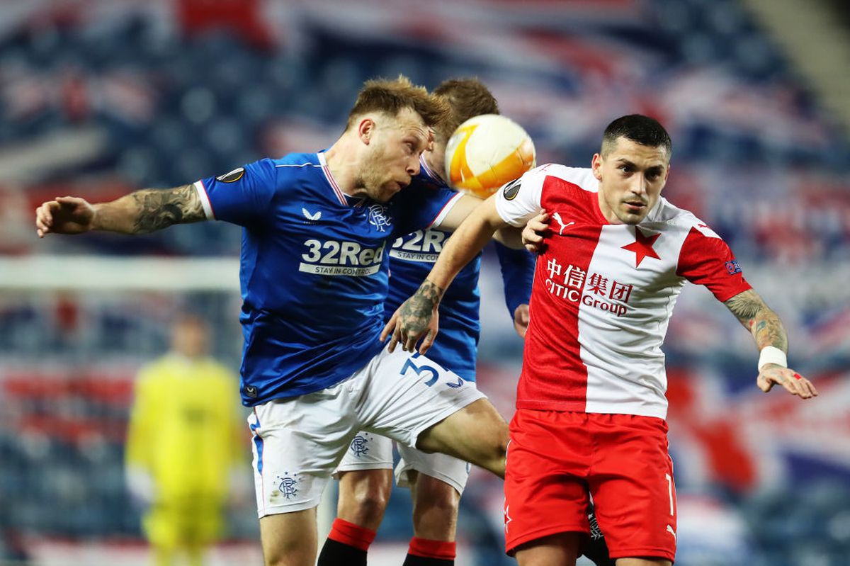 Rangers - Slavia Praga 0-2. VIDEO + FOTO Nicolae Stanciu, din nou magistral în Europa!