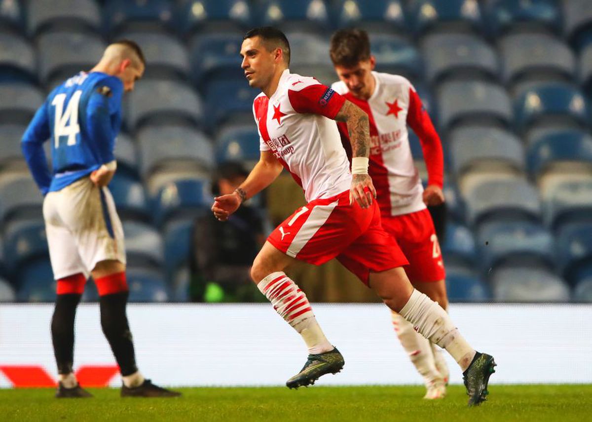 Rangers - Slavia Praga 0-2. VIDEO + FOTO Nicolae Stanciu, din nou magistral în Europa!
