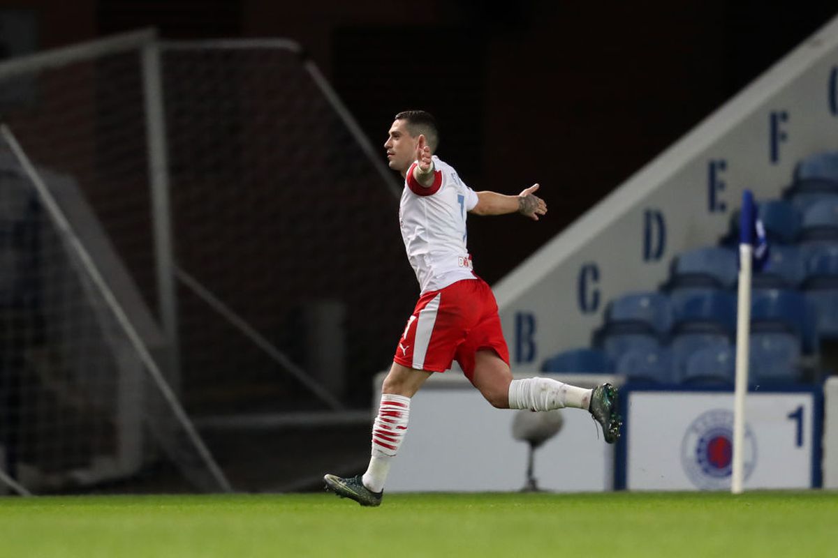 Rangers - Slavia Praga 0-2. VIDEO + FOTO Nicolae Stanciu, din nou magistral în Europa!