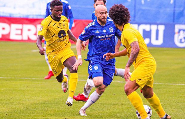 Gaz Metan - FCU Craiova 0-2 » Oltenii câștigă pe terenul ultimei clasate la meciul 200 pentru Nicolo Napoli