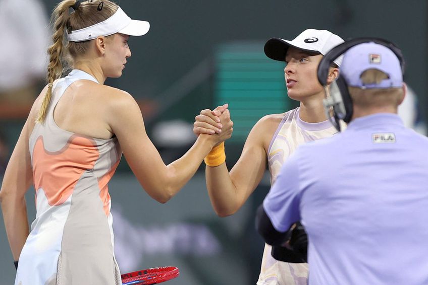 Iga Swiatek a luat doar patru game-uri în semifinala de la Indian Wells cu Elena Rybakina / foto: Imago Images