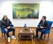 Albion Rrahmani s-a întâlnit cu premierul din Kosovo: „Atacantul preferat al întregului campionat românesc”