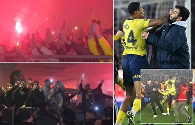 Sute de suporteri ai lui Fenerbahce i-au așteptat pe jucători la aeroport, după bătaia generală de la meciul cu Trabzonspor