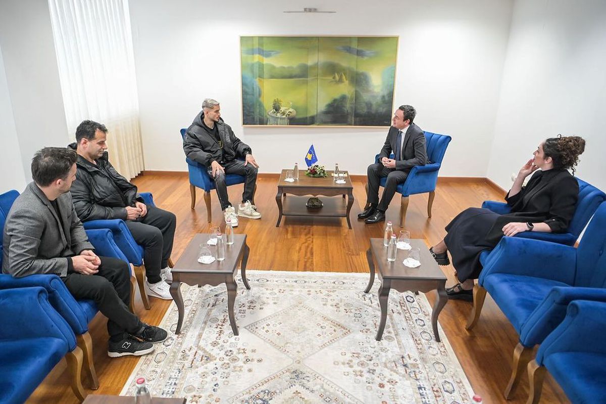 Albion Rrahmani s-a întâlnit cu premierul din Kosovo: „Atacantul preferat al întregului campionat românesc”