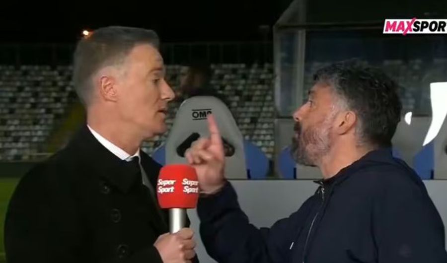 Josko Jelicic au avut o discuție foarte aprinsă cu Rino Gattuso, antrenorul lui Hajduk Split, după 0-3 cu Rijeka De ce i s-a pus pata lui Gattuso pe comentatorul TV: „E inacceptabil cum l-a persecutat maestrul «tiki-taka»!”