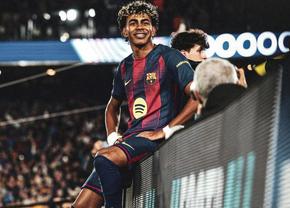 Lamine Yamal l-a imitat pe „dușmanul” Cristiano Ronaldo, după al zecelea gol în Liga Campionilor