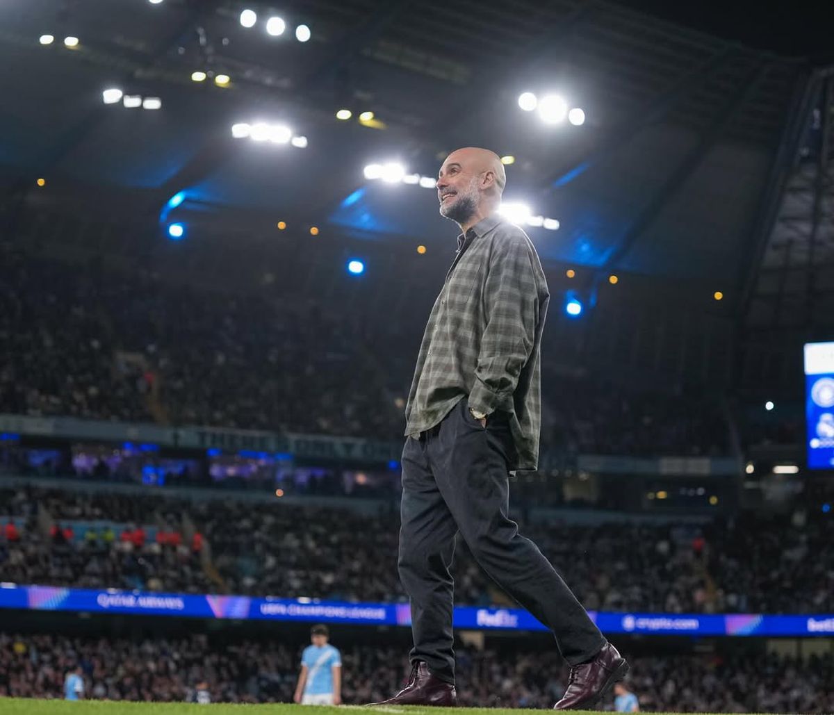 Cămașa purtată de Pep Guardiola, la Manchester City - Real Madrid 1-2. Foto: Instagram