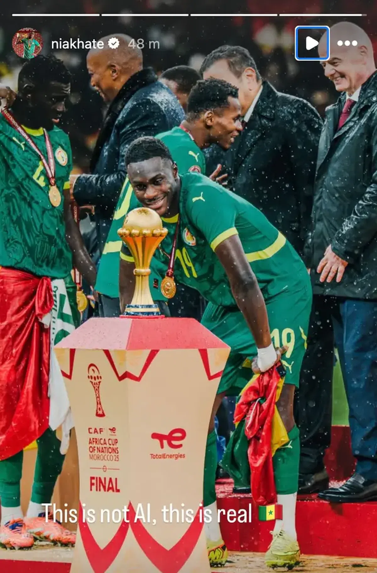 Jucătorii senegalezi au reacționat după decizia CAF