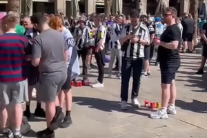 Barcelona - Newcastle, în „sferturile” Ligii Campionilor » Suporterii englezi au luat cu asalt orașul