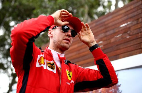 Sebastian Vettel în Australia, înaintea Marelui Premiu care a fost anulat Foto Guliver/GettyImages