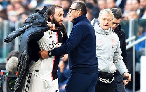 Higuain și antrenorul lui Juventus, Gonzalo Higuain, foto: Guliver/gettyimages