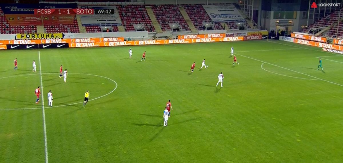 Gafă de proporții la FCSB - Botoșani » Și-a îngropat echipa după o fază de curtea școlii