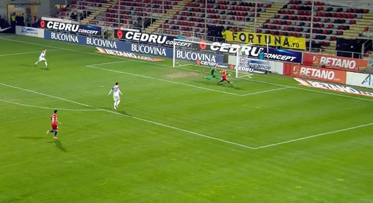 Gafă de proporții la FCSB - Botoșani » Și-a îngropat echipa după o fază de curtea școlii