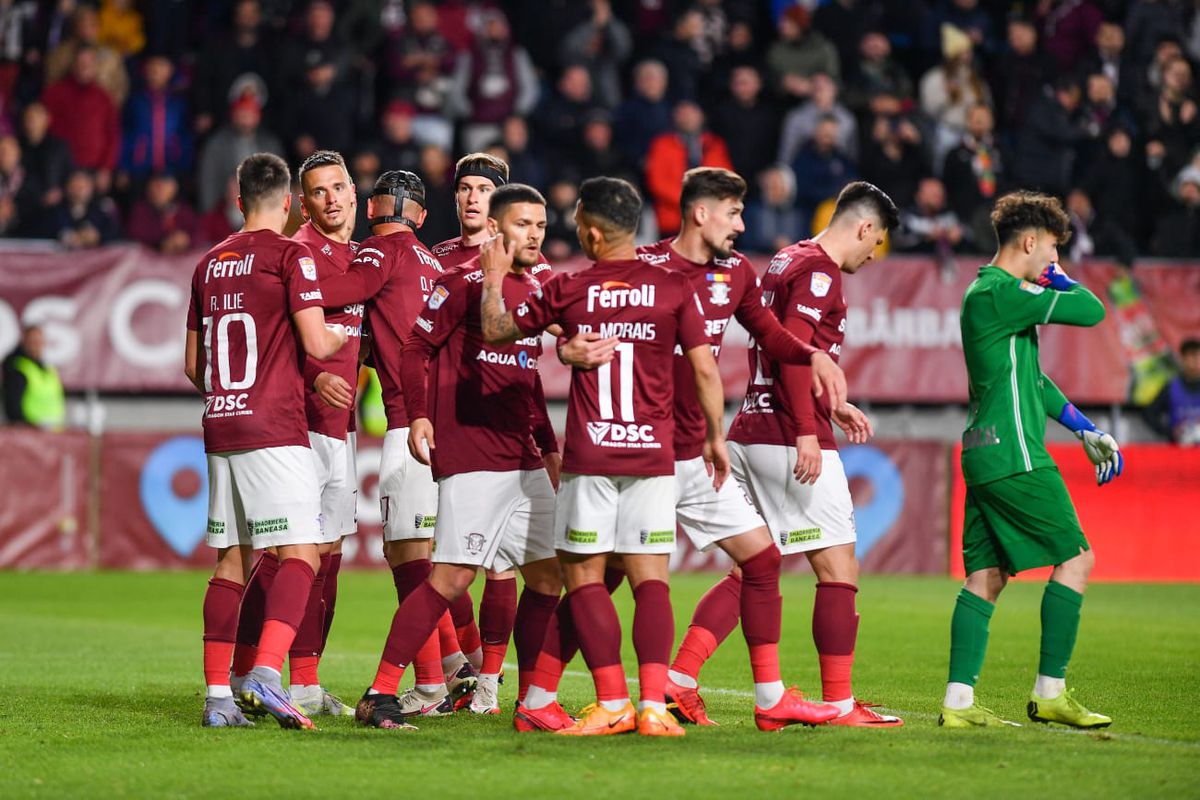 Rapid a bombardat-o pe Gaz Metan! Cifre incredibile » Portarul i-a salvat pe medieșeni de la o rușine istorică în Liga 1