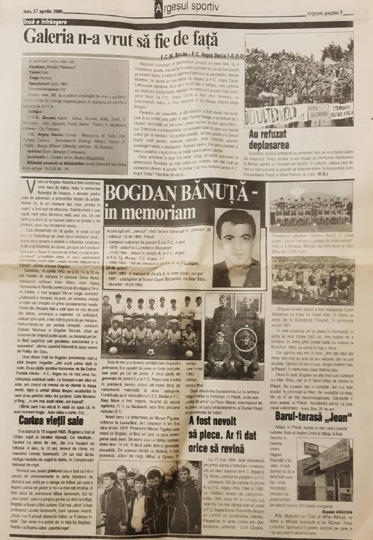 32 de ani de la moartea tragică a fotbalistului român „mai talentat decât Hagi” » Cum l-a „vânat” Securitatea și de ce nu s-a înțeles nici cu Dobrin, nici cu Hagi: „Gică îl înjura, îl scuipa”