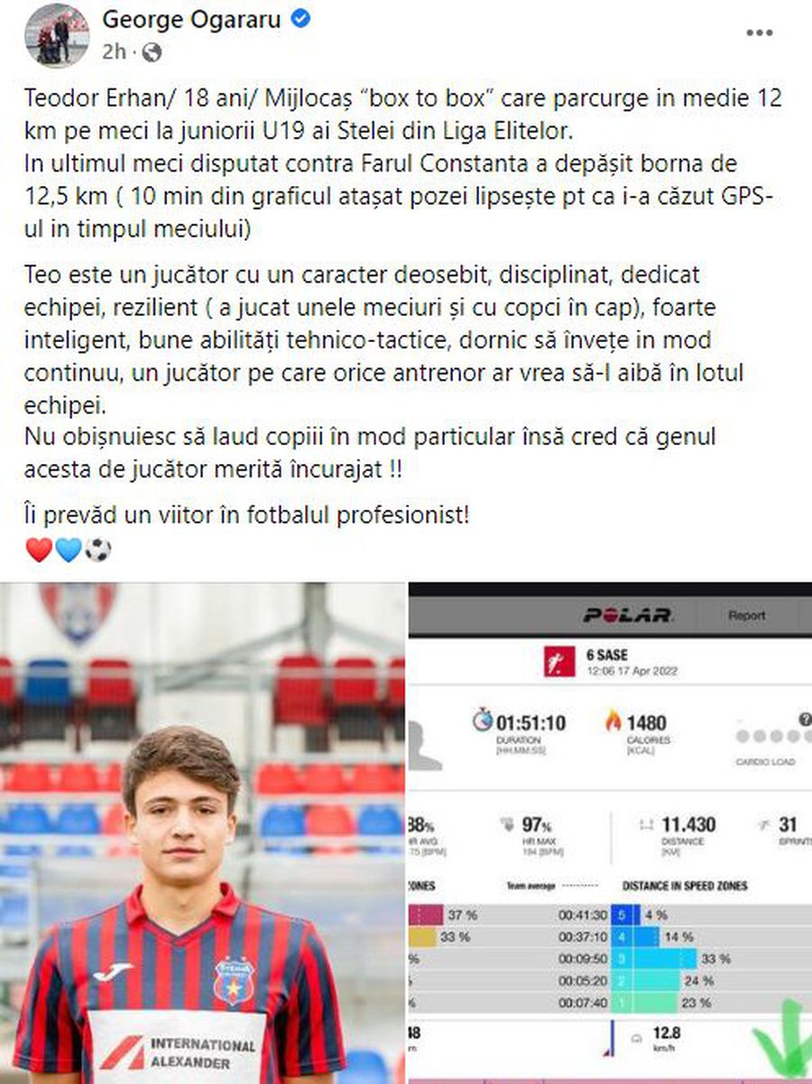 George Ogăraru, ironizat de fostul antrenor de la Ajax după ultima postare de pe Facebook » Cum a răspuns românul