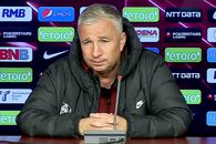 Dan Petrescu a continuat războiul cu arbitrii la conferință: „Dacă beneficiem vreodată de cartonaș roșu la un meci în deplasare, mă las de antrenorat!”