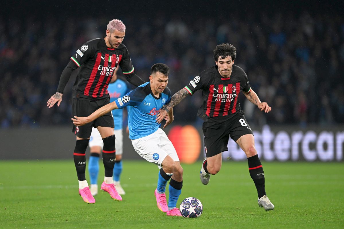 Napoli - AC Milan, cele mai spectaculoase imagini ale „sfertului” din Champions League