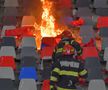 Imagini cu incendiul provocat de galeria dinamovistă / Sursă foto: Cristi Preda, Raed Krishan