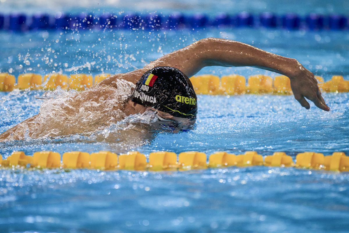 O nouă medalie de aur! David Popovici s-a impus și în proba de 200 m liber la Campionatele Naționale de la Otopeni