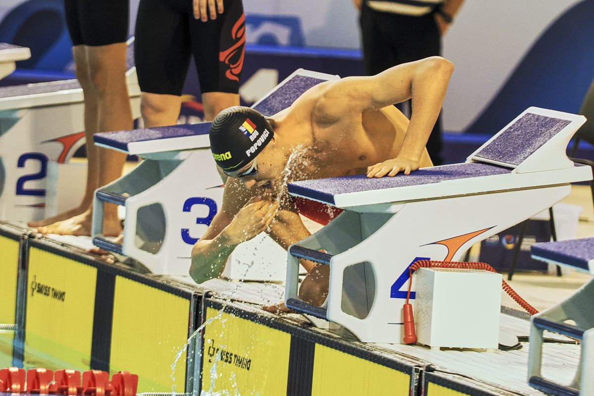 O nouă medalie de aur! David Popovici s-a impus și în proba de 200 m liber la Campionatele Naționale de la Otopeni