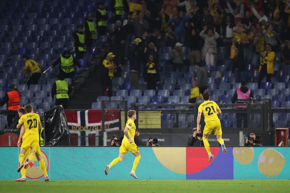 Imagini de bucurie, Bodo Glimt la finalul meciului cu Lazio