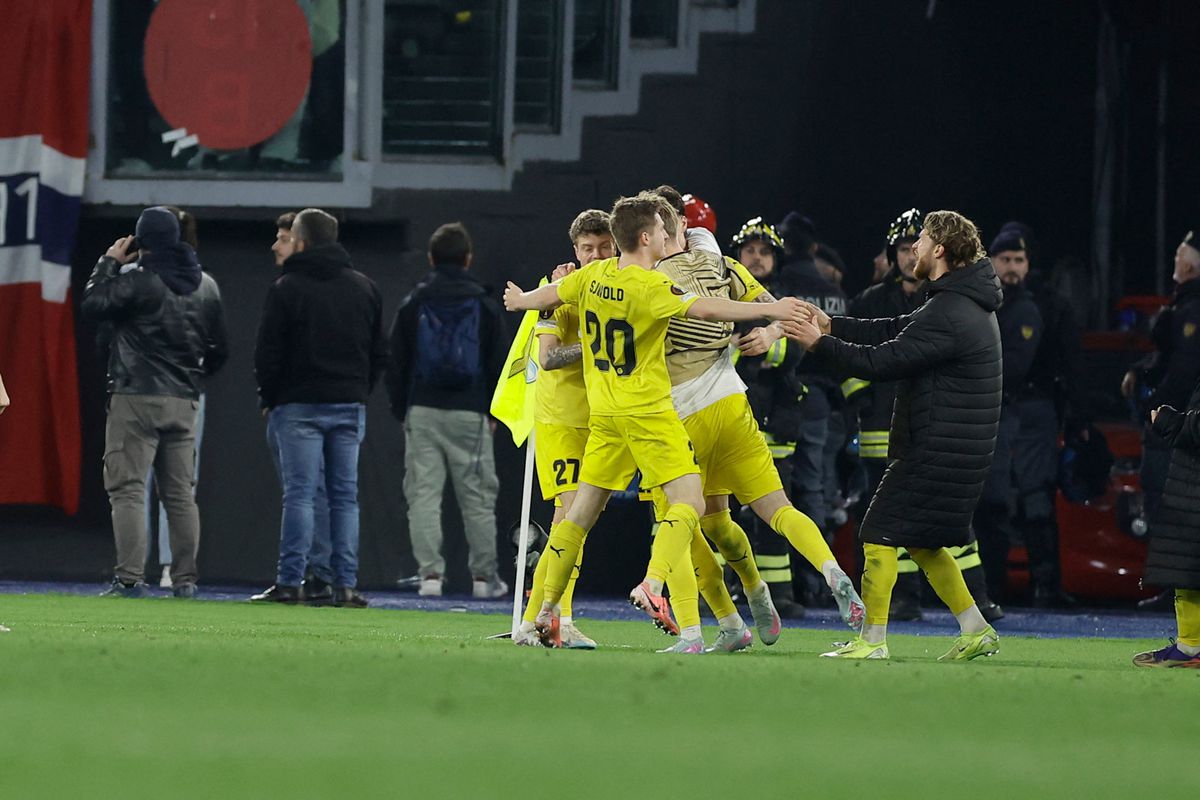 Imagini de bucurie, Bodo Glimt la finalul meciului cu Lazio