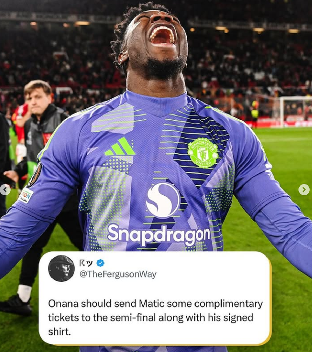 Cele mai tari glume, după uluitorul Manchester United - Lyon: „Onana, când dă ochii cu Matic”