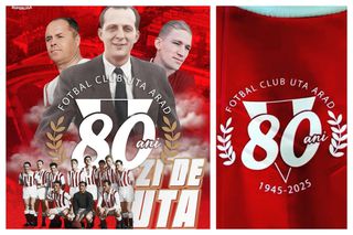 Arad în sărbătoare: UTA împlinește astăzi 80 de ani! Drum special către stadion + Ce se va întâmpla în minutul 19:45 al meciului cu Sepsi