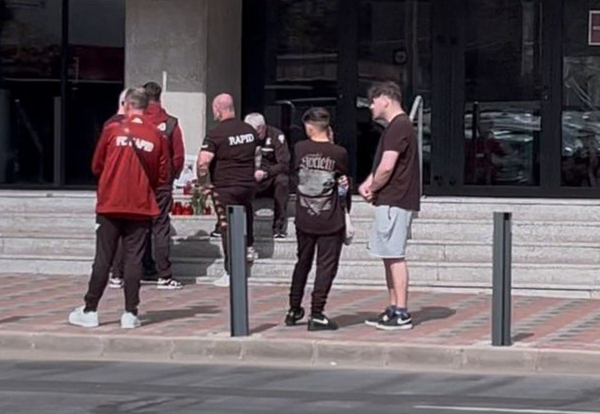 Tulburător! Marius Șumudică, dărâmat de durere în fața stadionului: s-a pus în genunchi și a plâns în hohote lângă pozele cu Boupendza