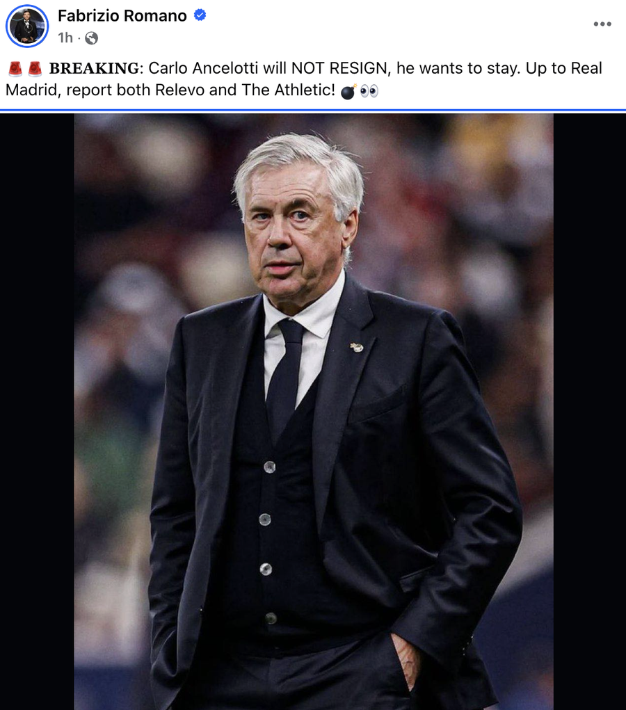 Ancelotti nu vrea să semneze demisia » Vești de ultimă oră de la Real Madrid