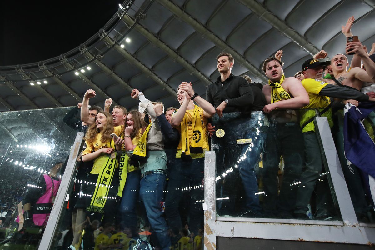 Imagini de bucurie, Bodo Glimt la finalul meciului cu Lazio