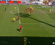 Patrick Dulcea, gol anulat în Csikszereda - Unirea Slobozia // FOTO: captură Prima Sport