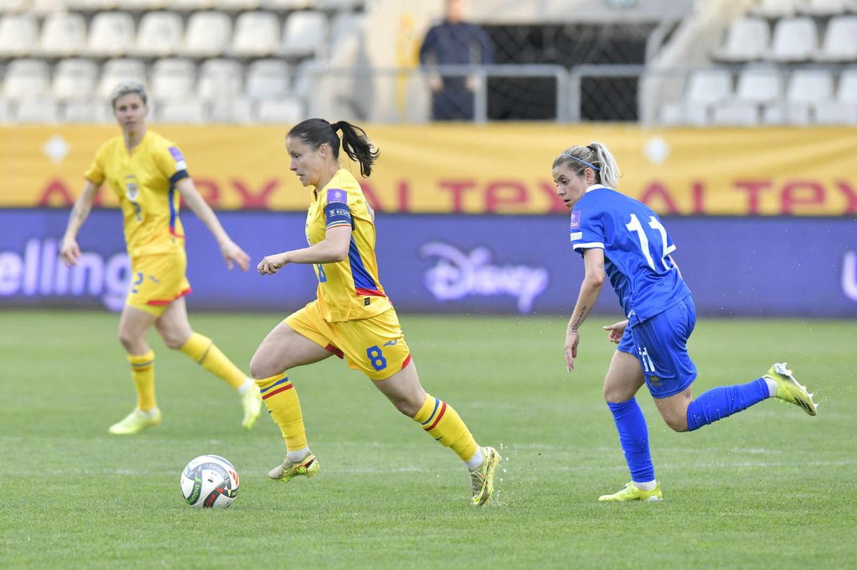 Meciul de fotbal feminin România - Cipru, imagini din repriza 2